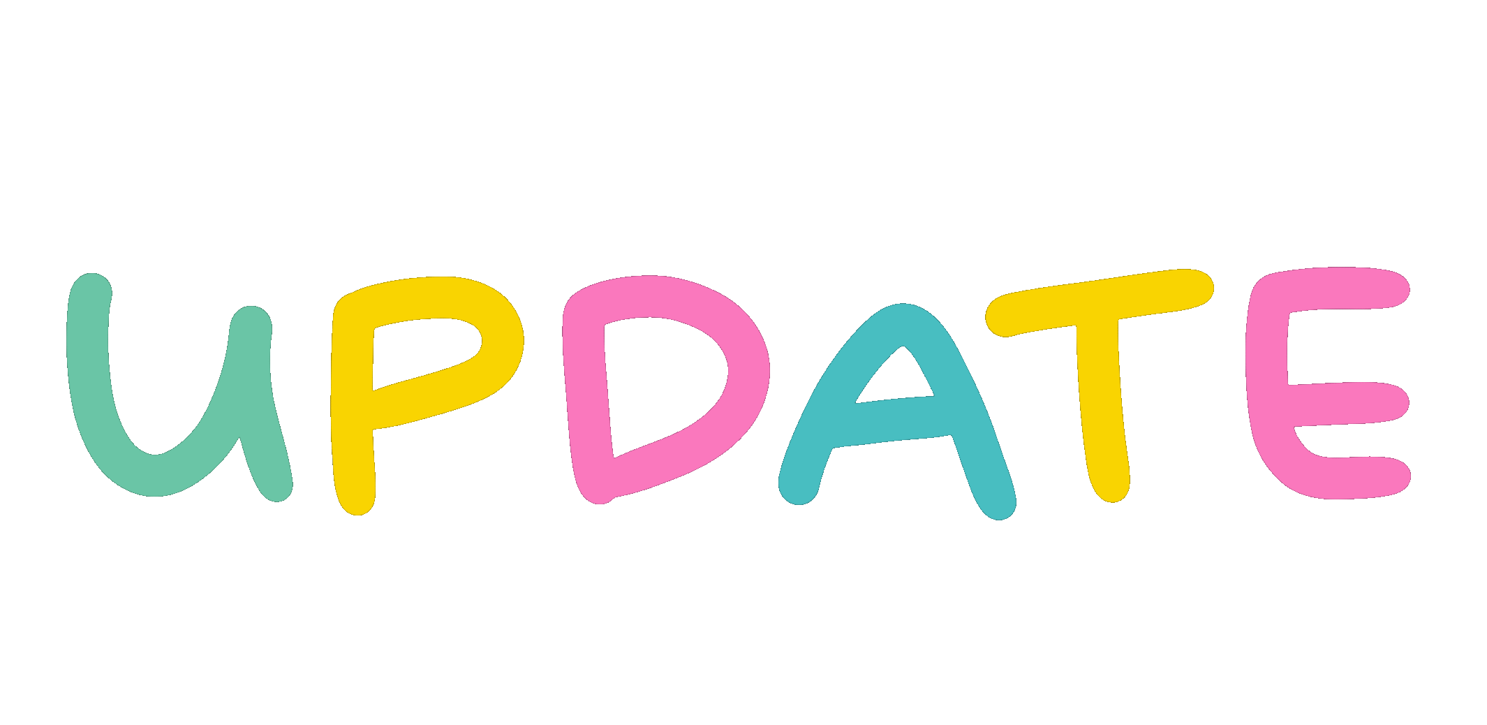 Moving Colorful Letters Update GIF | GIFDB.com